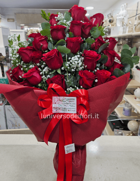 Fascio rose rosse
